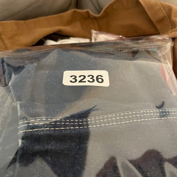 Vintage‎ OshKosh 38x23 Blue Denim Adult Overalls Hemmed Made in USA Vestback - Picture 9 of 9